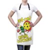 Get Out of My Kitchen Apron with woman and white background
