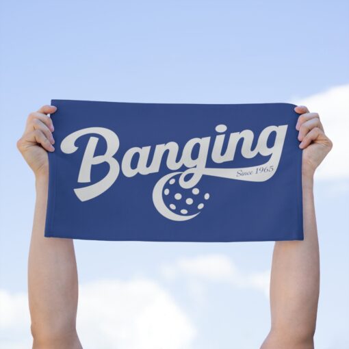 Banging Rally Towel, 11x18 - Blue - Image 4