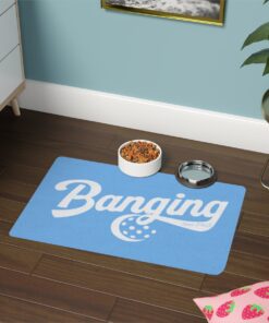 Banging Blue Food Mat mockup