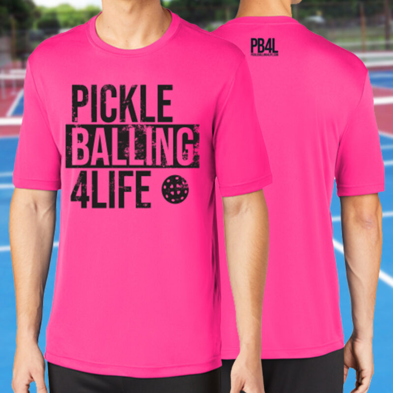PickleBalling 4 Life Men's Dry Fit T-Shirt Mockup